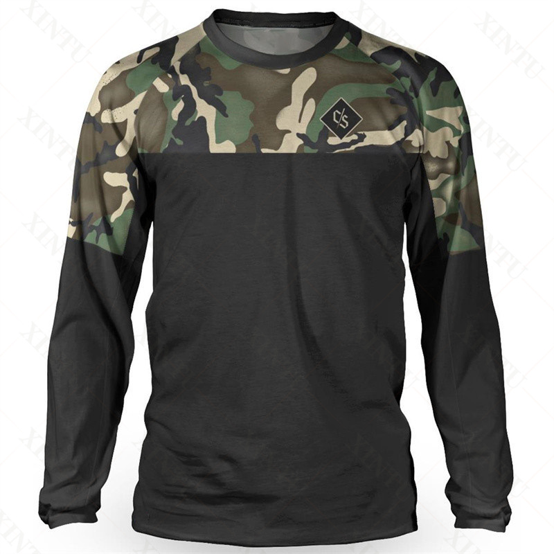 Mountain Biking Apparel - Футболка мужская Свободная с длинным рукавом,