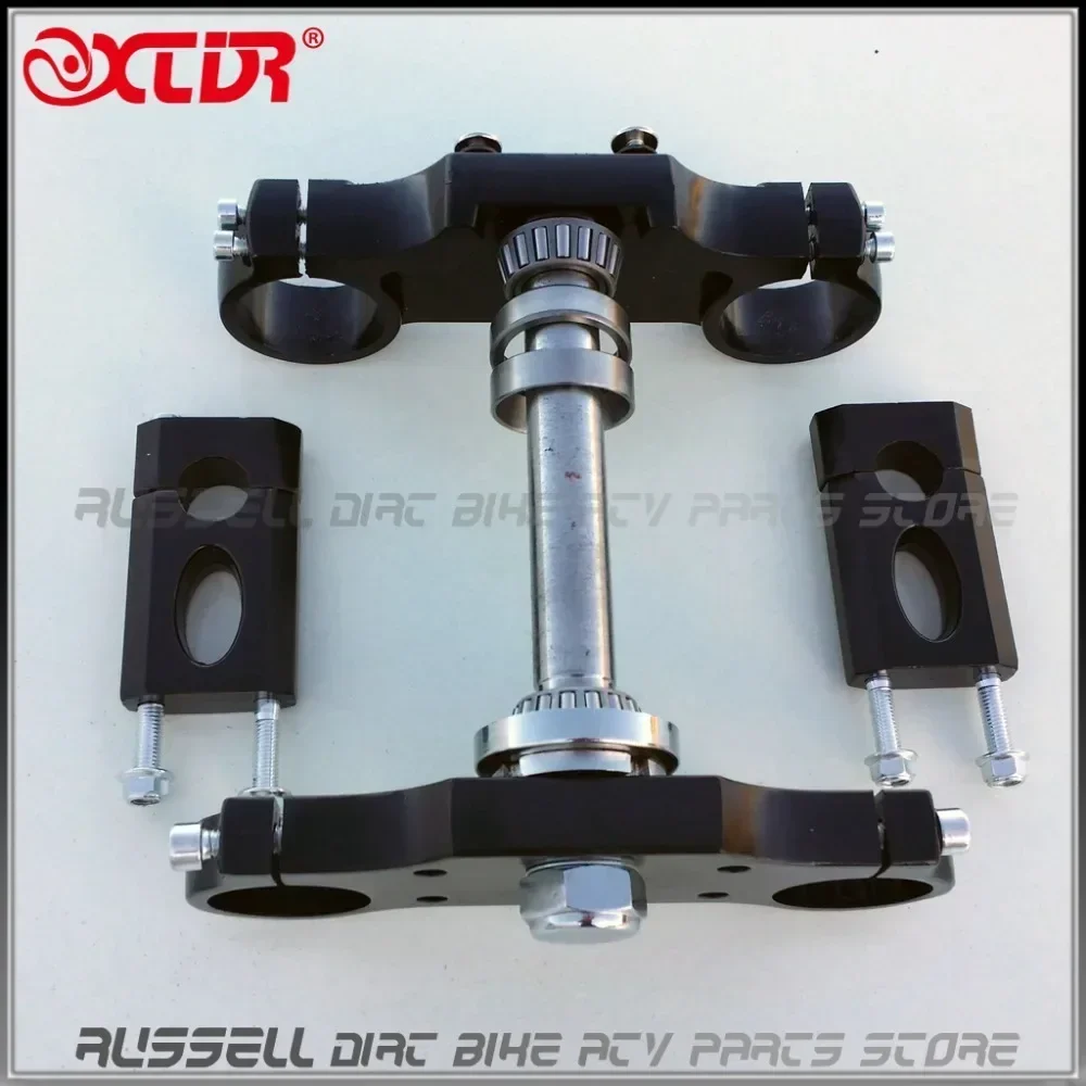 Handlebar Riser Stem - Алюминиевый тройной зажим руля для мотоцикла,