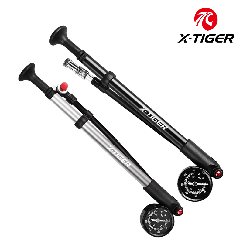 Shock Pump Suspension - X-TIGER 300psi велосипедный воздушный насос с