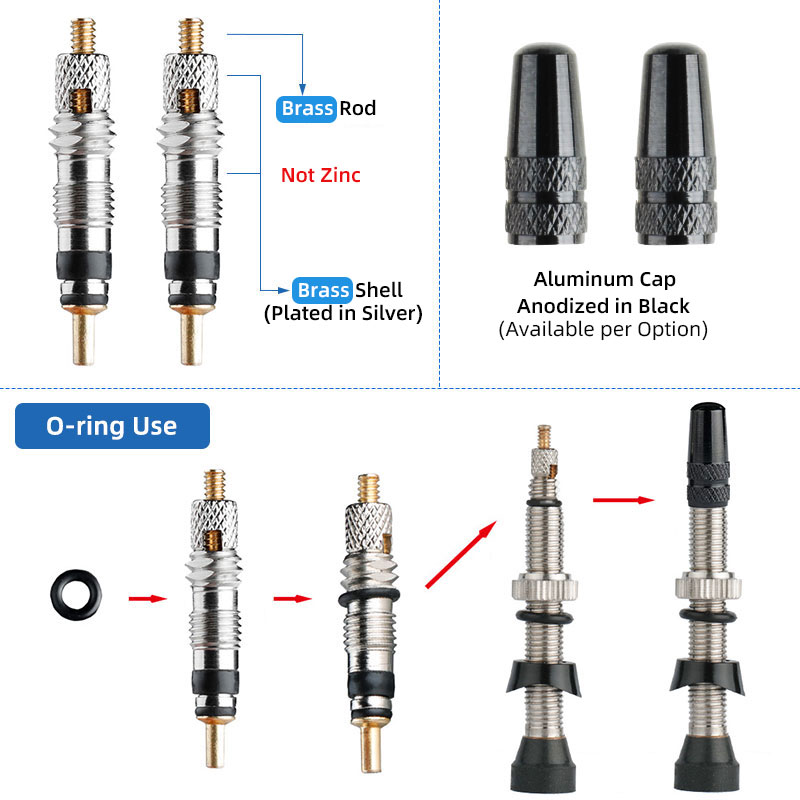 100/120 мм F/V сопла бескамерн – обзор и цена Tubeless Valve Core