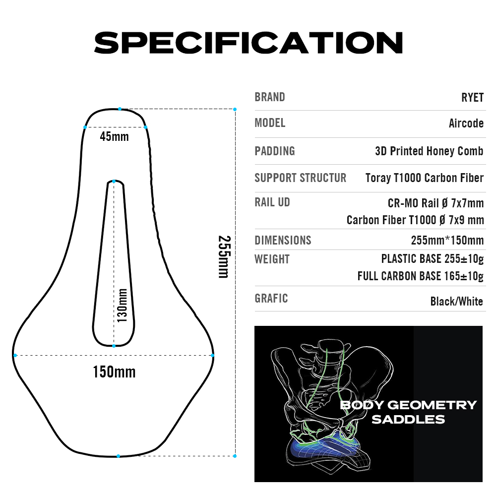 RYET велосипедное седло с 3D п – обзор и цена Mtb Saddle Lightweight