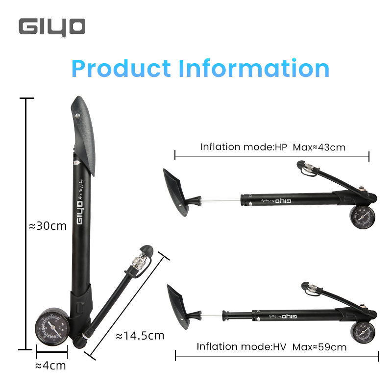 Велосипедный насос Giyo GS-41P – обзор и цена Shock Pump Suspension